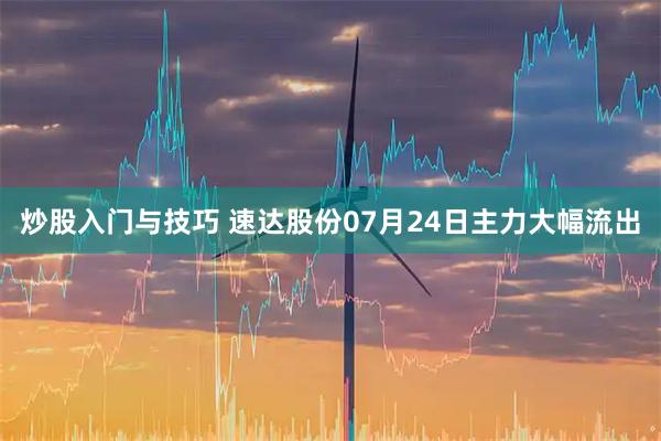 炒股入门与技巧 速达股份07月24日主力大幅流出